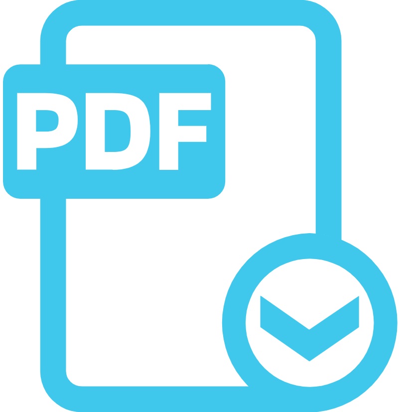 pictograma de descarga de pdf